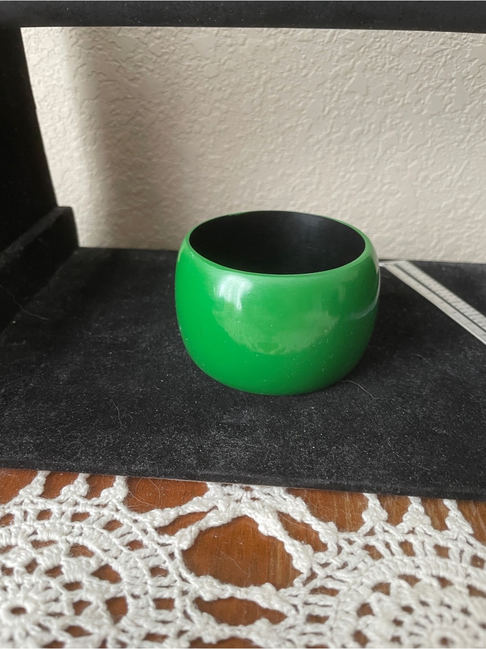 Mod green wide bracelet.